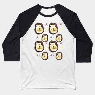 Free Hedgehugs Pattern Baseball T-Shirt